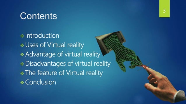 virtual reality vr | PPTX