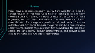 II. The concept of bioenergy
Producing bioenergy consists of transforming the energy contained in organic
matter to facili...