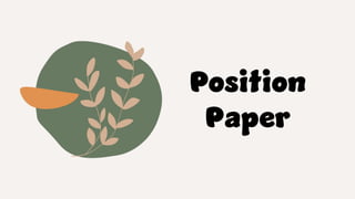 Position
Paper
 