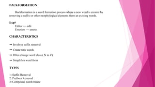 Word formation in Functional English topic | PDF