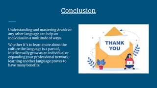 English Presentation - Benefits of Learning the Arabic Language.pptx