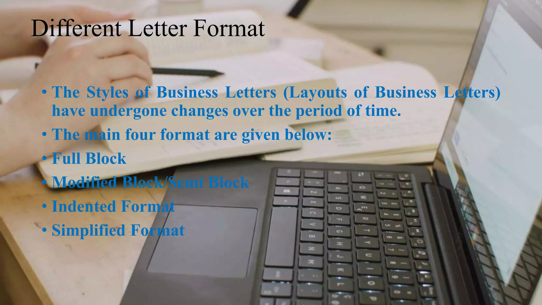 Letter and its types(Format of letters) | PPTX