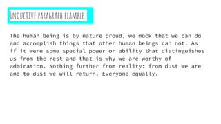 Types of paragraphs | PPTX