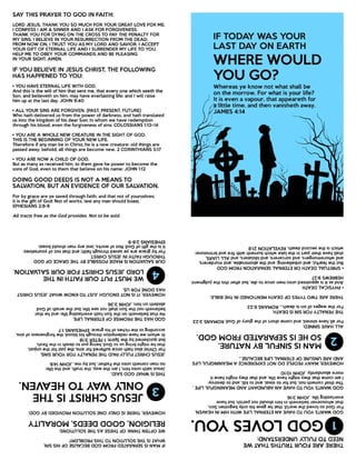 English Printable Last Day Gospel Tract (Letter Size - 8.5 x 11 inches) | PDF