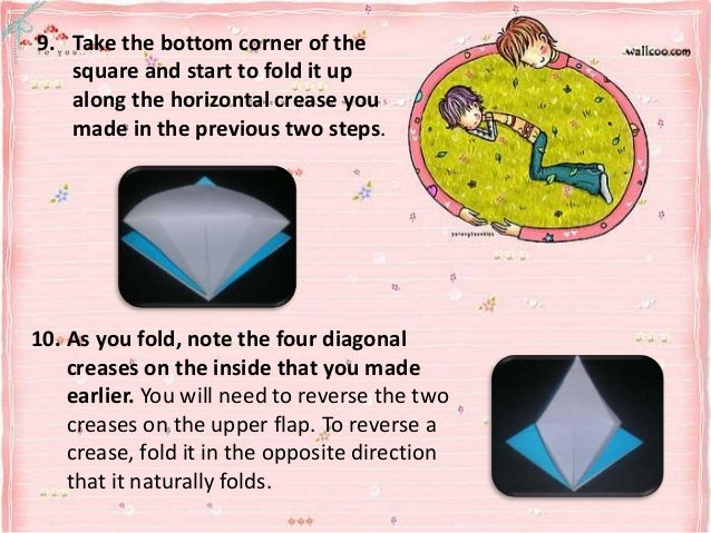 English Sma Procedure Text How To Make Origami Crane
