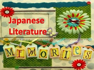 Japanese Literature ppt Eden