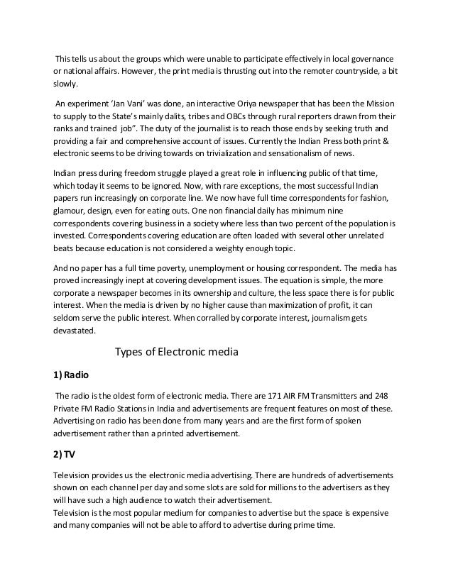 role of electronic media in formulating the public opinion Public opinion, crime and justice by natasha a much attention has been paid to the role of public opinion in the formation of public policy generally and criminal justice there are a number of competing theses about the nature of the relationship between the media, public opinion. role of electronic media in formulating the public opinion Public opinion, crime and justice by natasha a much attention has been paid to the role of public opinion in the formation of public policy generally and criminal justice there are a number of competing theses about the nature of the relationship between the media, public opinion.