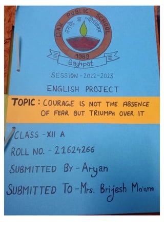 Class 12(ENGLISH) ASL project file
