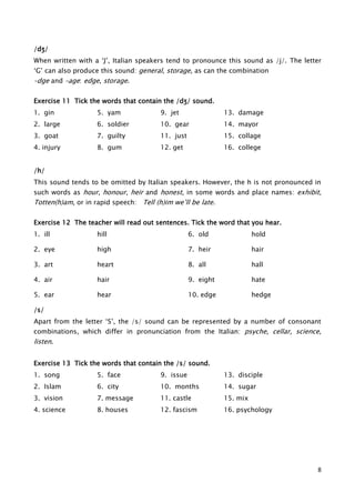 English pronunciation | PDF