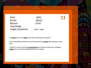 English pronunciation class 1