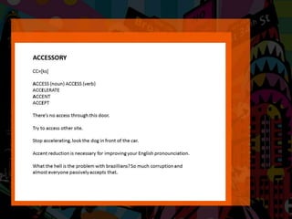 English pronunciation class 4