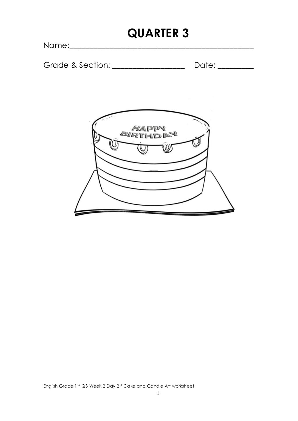 K TO 12 GRADE 1 LEARNING MATERIAL IN ENGLISH (Q3Q4)