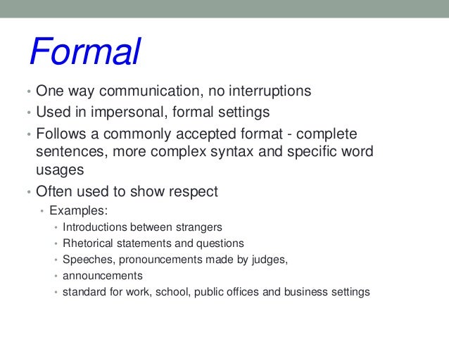 Types Of Language Registers Types Of Language Registers
