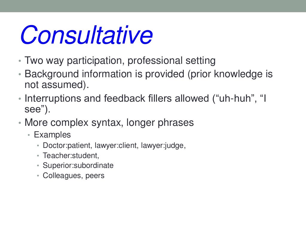 Types of Language Registers