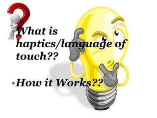 ENGLISH11 HAPTIC | PPTX