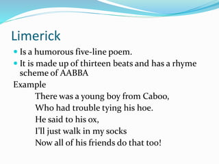 English report prose and poetry | PPTX