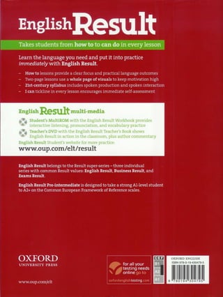 English result pre int sb