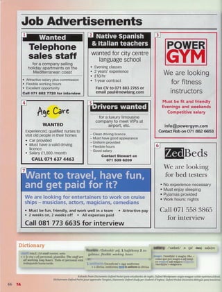 English result pre int sb