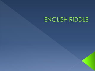 Fun Englsih Riddle