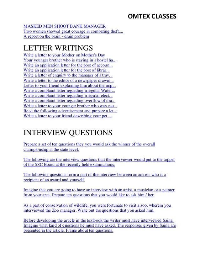 How to write interview questions for an article