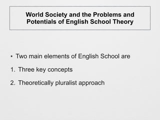 English school of thought | PDF