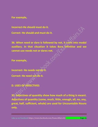 English sentence correction rules | PDF