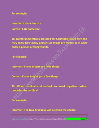 English sentence correction rules | PDF