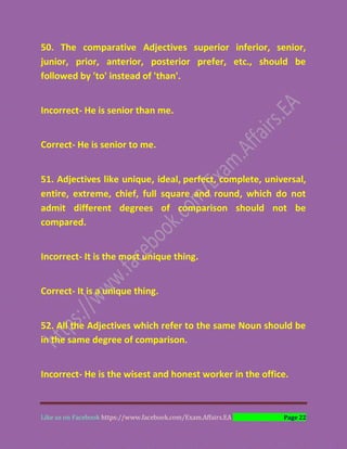 English sentence correction rules | PDF