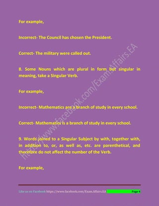 English sentence correction rules | PDF