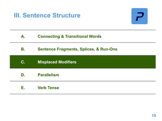 English Sentence Structure | PPTX