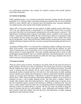 English speaking anxiety | PDF