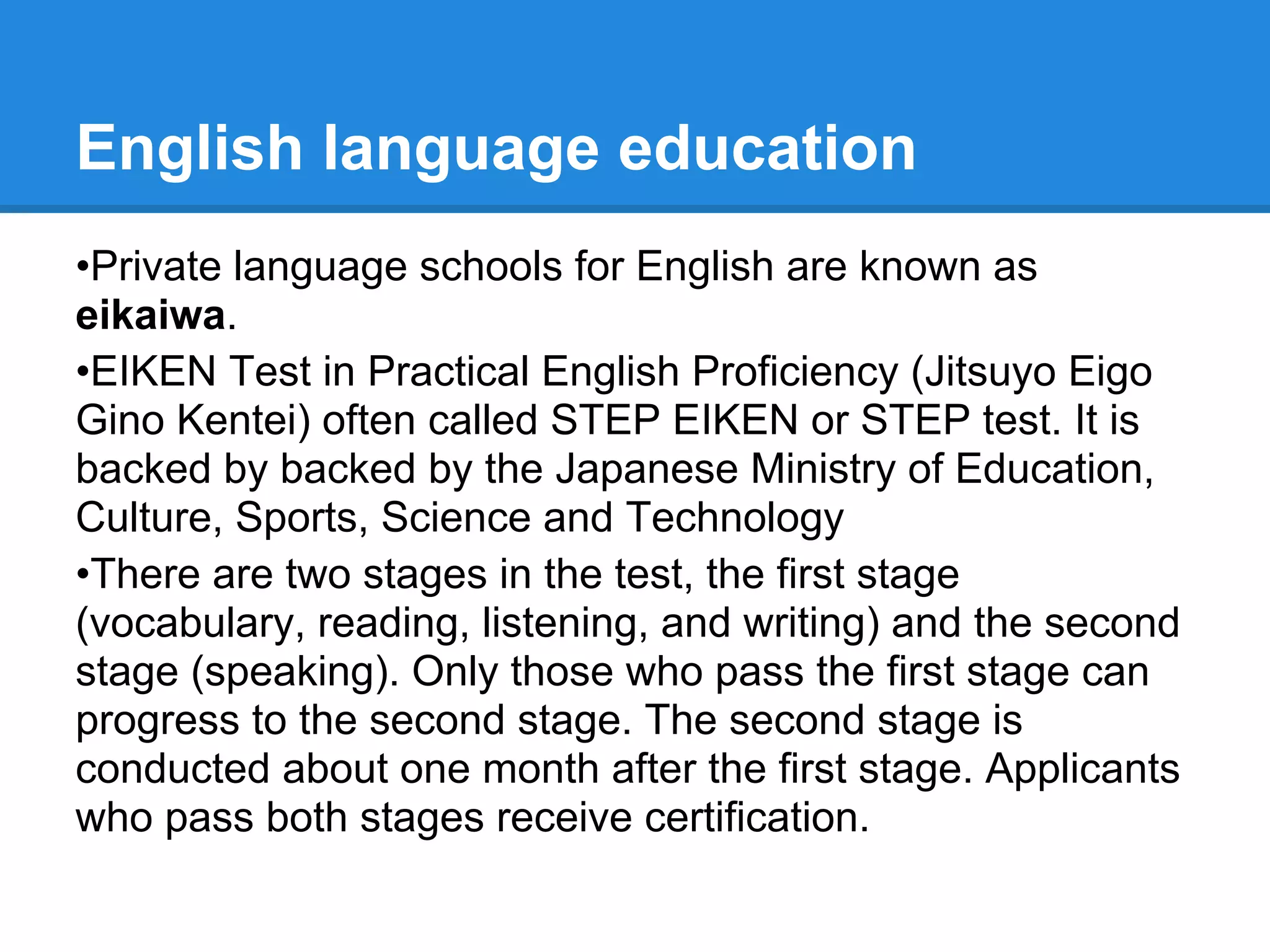English study in japan | PDF