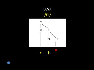 tea
/tiː/
iːt
x
 