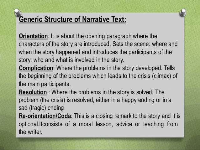 Contoh Narrative Text Dalam Fable Dan Generic Structure 