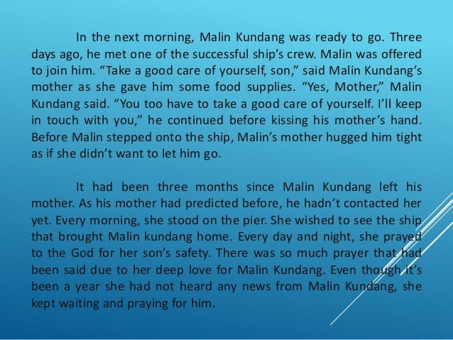 narrative text X TMK MALIN KUDANG GROUP 5