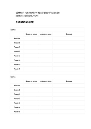 English teachers questionnaire 11.12