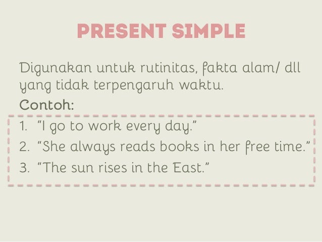 English Verb Tense