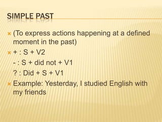 English tenses | PPTX