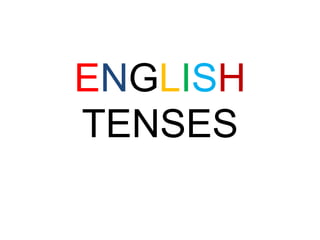 ENGLISH
TENSES
 