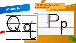 ADD A FOOTER 57
The correct way to write
these two letter.
 