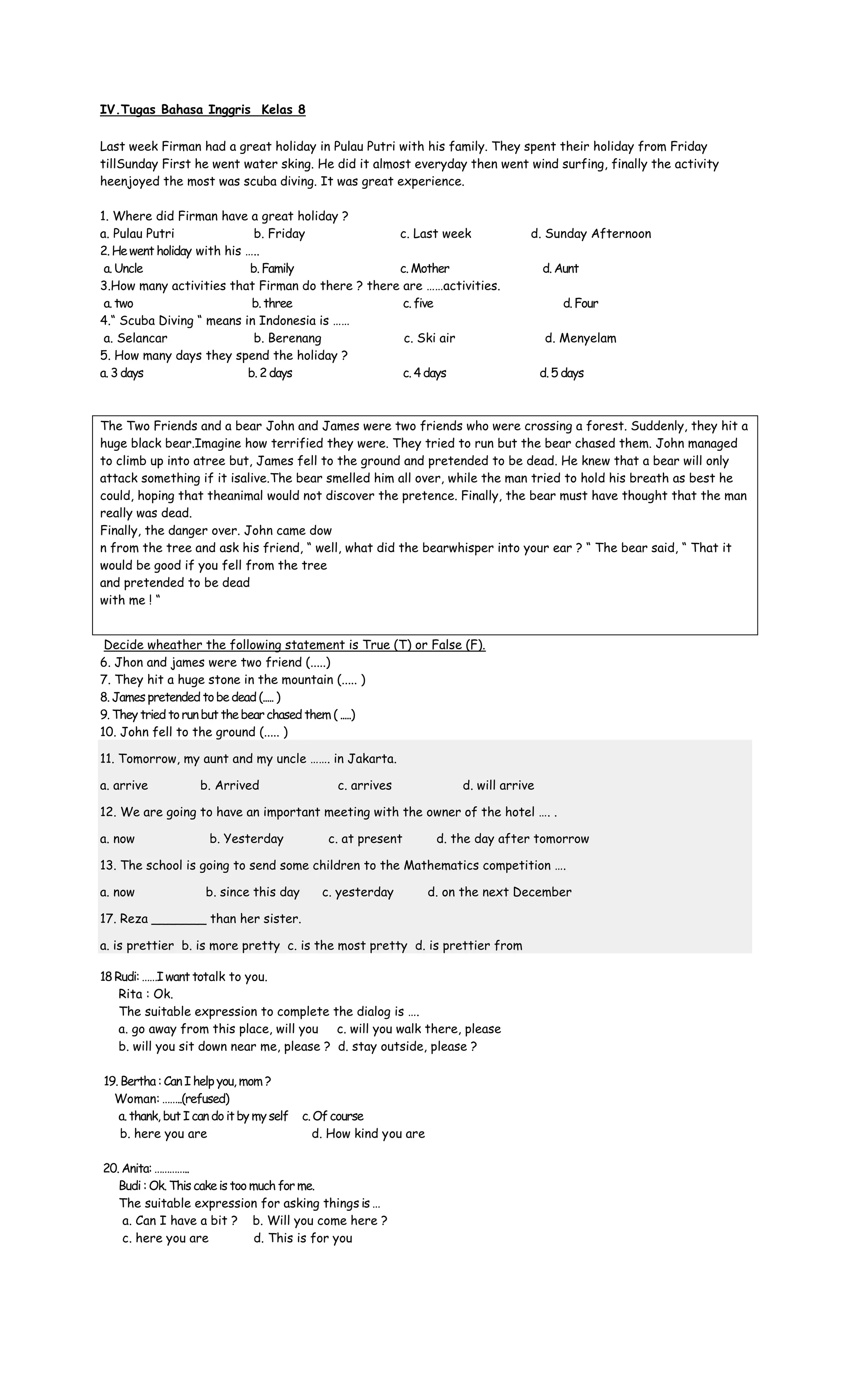 English test | DOCX
