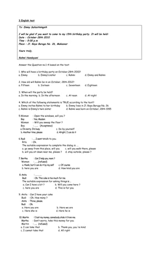 English test | DOCX