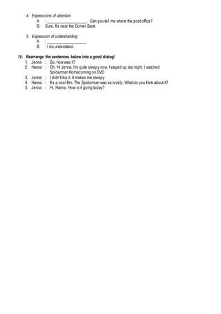 English test 1 | DOC