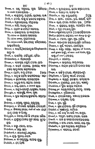 English_odia dictionary
