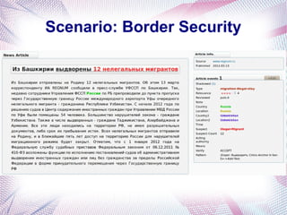 Scenario: Border Security
 