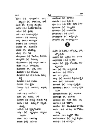 English To Telugu Dictionary