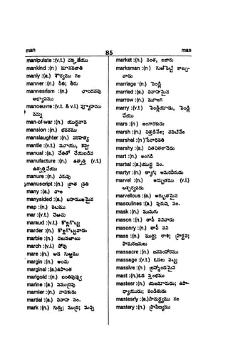 English To Telugu Dictionary