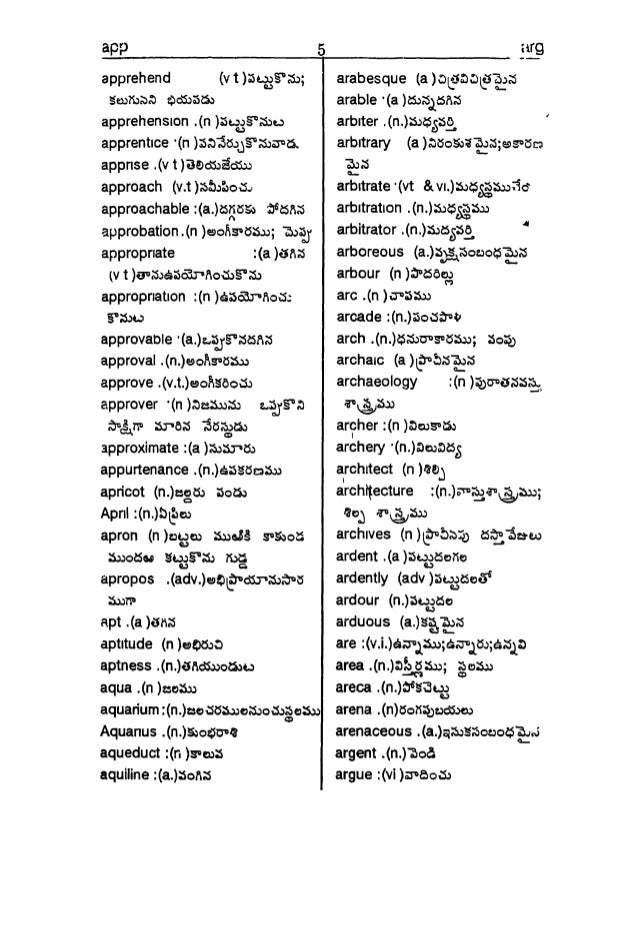 English To Telugu Dictionary English To Telugu Dictionary