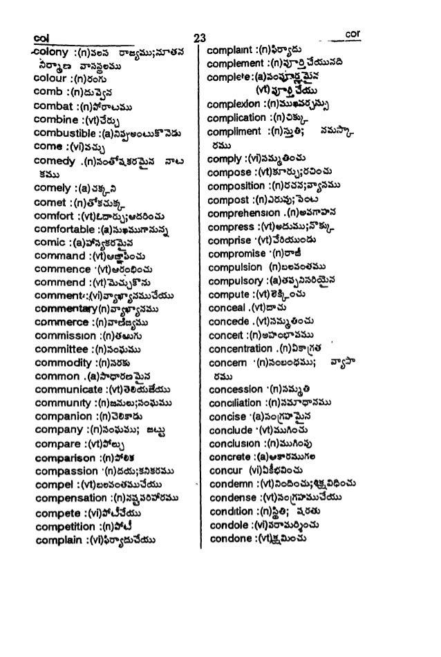 English To Telugu Dictionary English To Telugu Dictionary