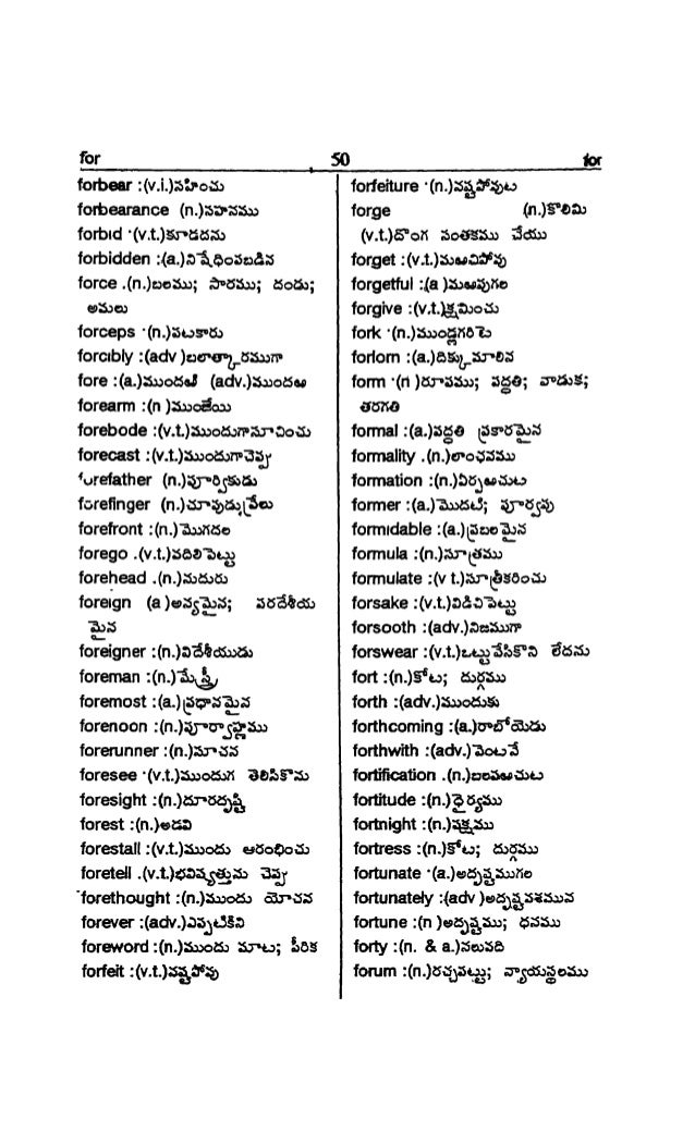 English To Telugu Dictionary